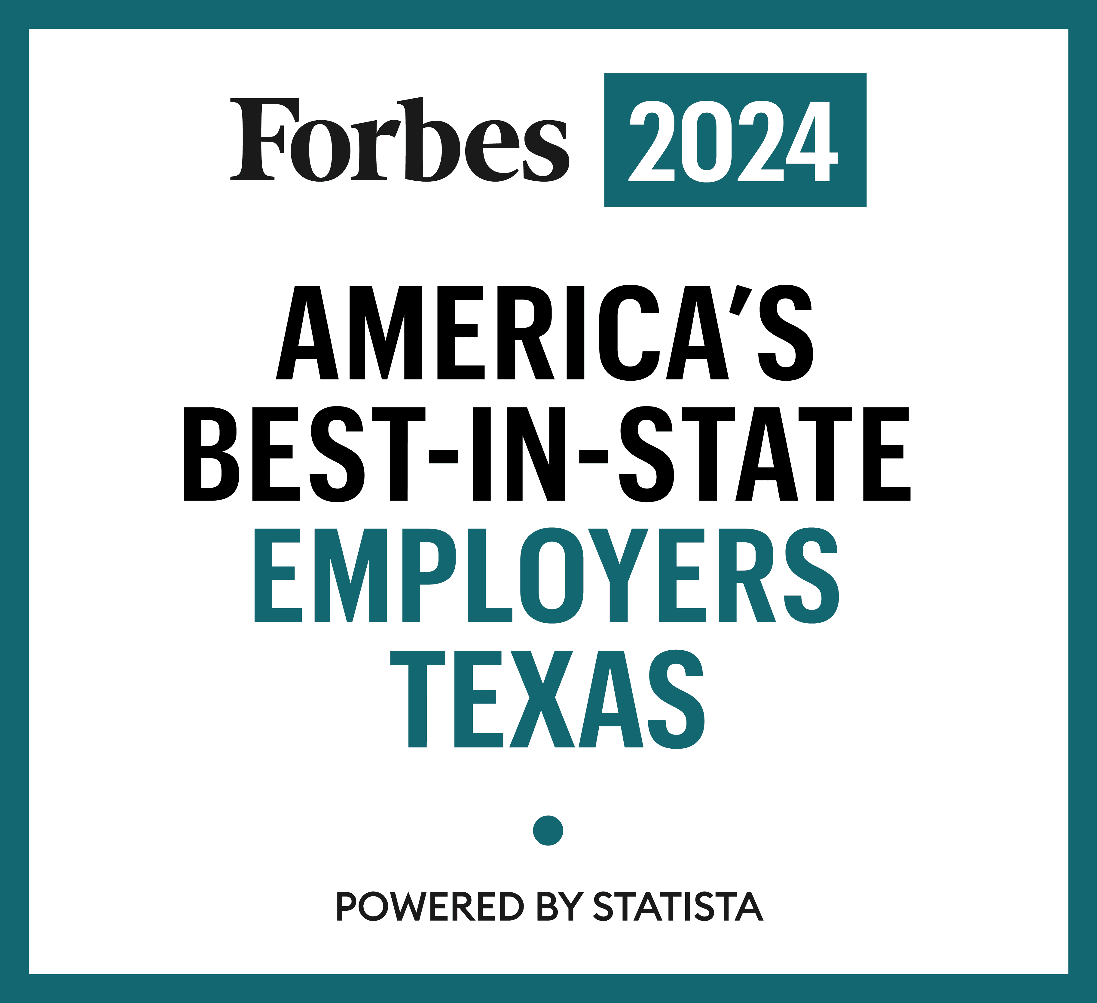 Forbes Best-in-State Employer - Texas 2024
